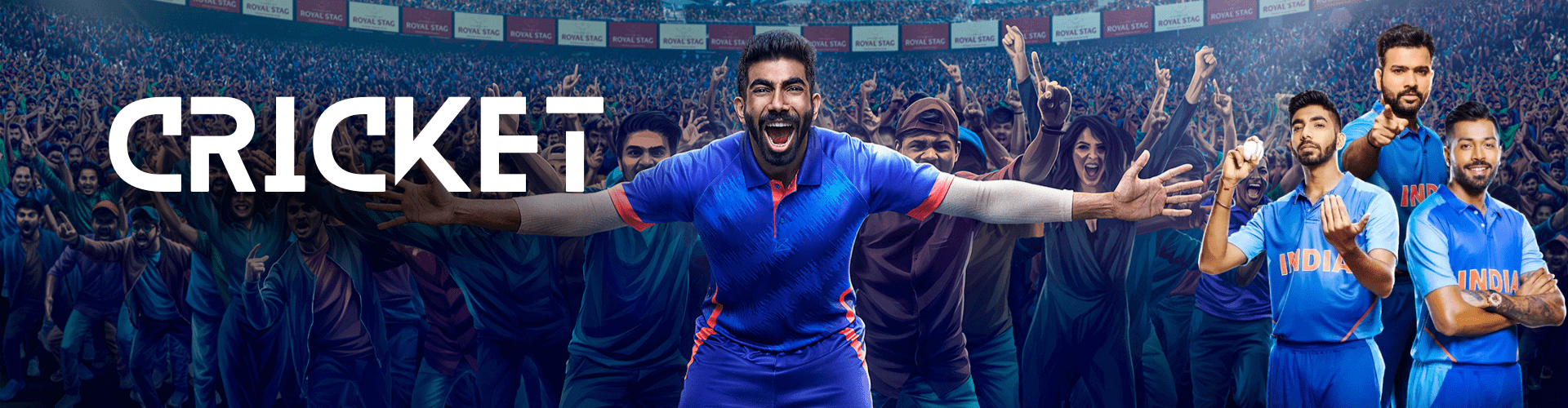 MyTiger247 cricket stadium banner